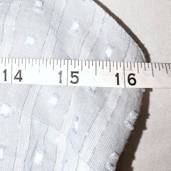 NWT Lulu’s | Sunny Reverie Light Blue Swiss Dot Lurex Halter Midi Dress | Small - Picture 13 of 13